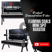 Flaming Coals Mini Spit Roaster Product Demonstration Video image