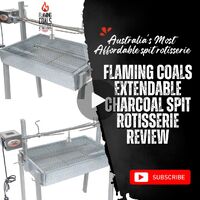 Flaming Coals Extendable Charcoal Spit Rotisserie Review: Australia's Most Affordable spit rotisserie image