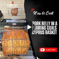 How to Cook Pork Belly in a Flaming Coals Cyprus Basket image