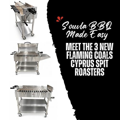 Souvla BBQ Made Easy: Meet the 3 New Flaming Coals Cyprus Spit Roasters image